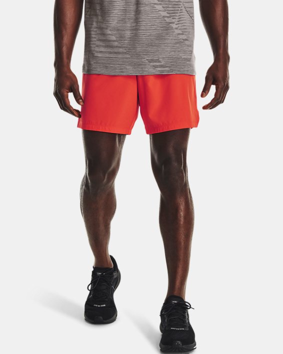 Men's UA Speedpocket 7" Shorts, Orange, pdpMainDesktop image number 0